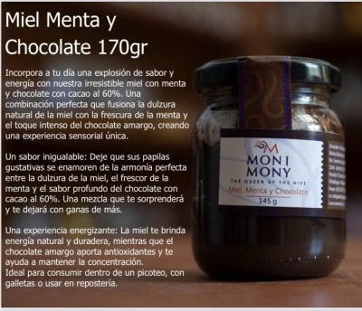 Miel cacao menta